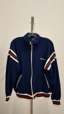 Vintage MacGregor Full-Zip Track Jacket - Navy Blue/Red/White (Size L)